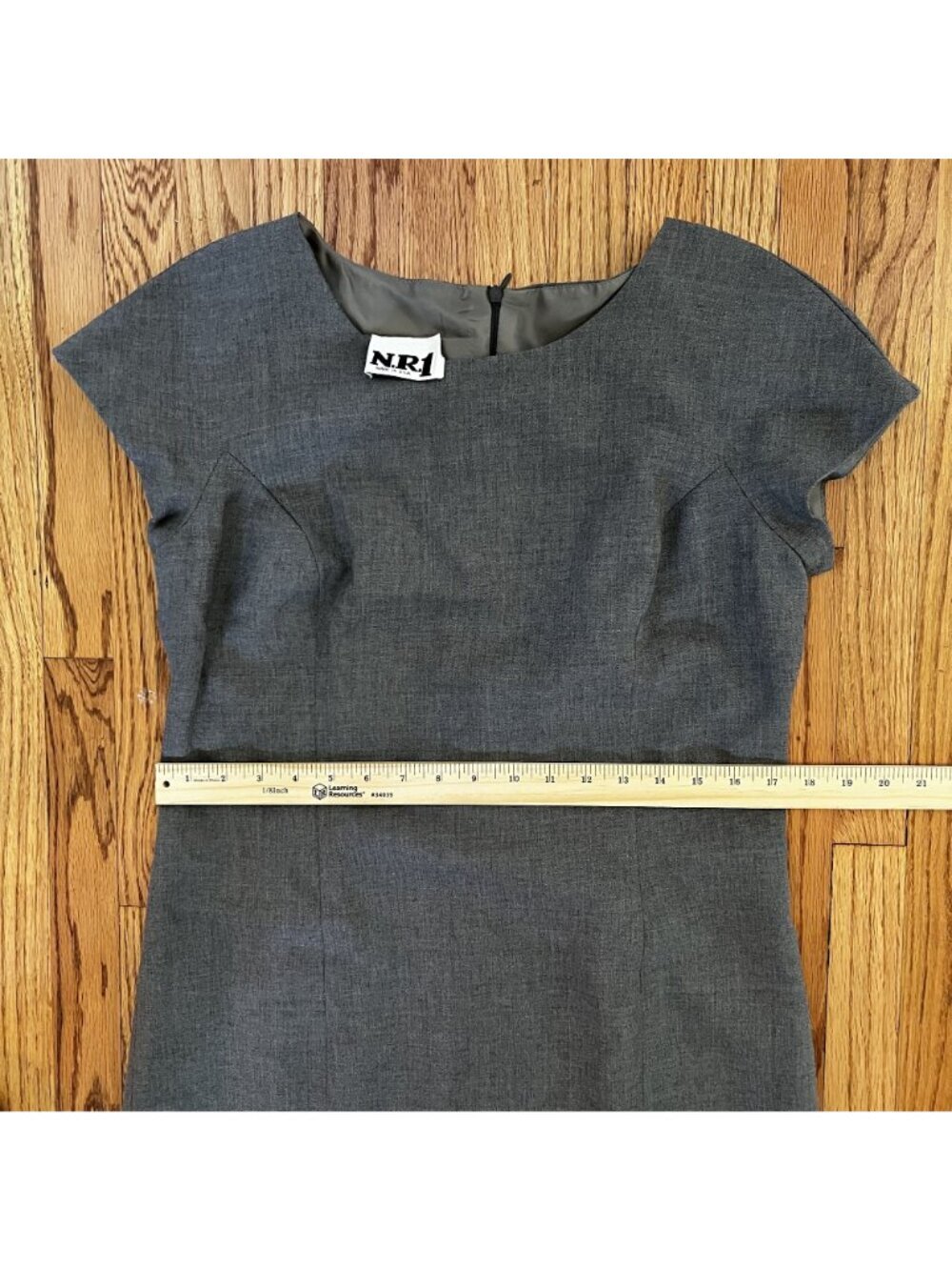 90s Minimalist NR1 Womens Sz 8 Sheath Dress Vintage Old Money Quiet Luxury Chic - Picture 7 of 9